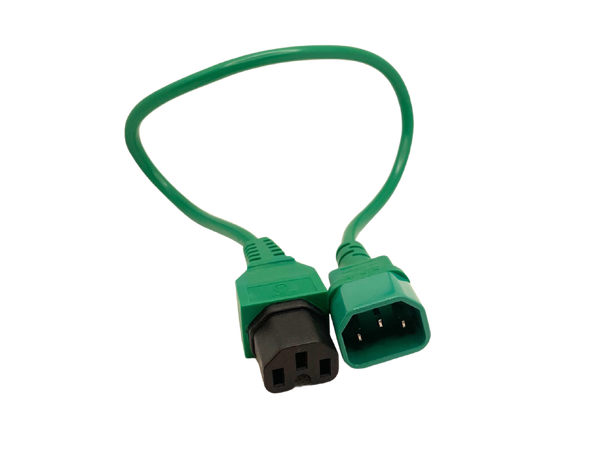LinkIT strømkabel C15/C14 grønn 1m 3 x 1,00mm² | PVC 