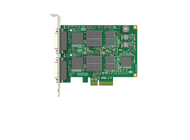 Magewell Pro capture dual DVI FH PCIe x4, 2-CH HDMI DVI VGA YPbPr CVBS 