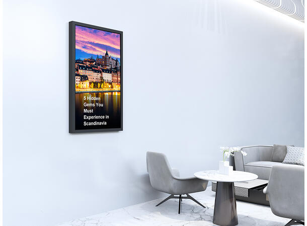 Multibrackets Pro kabinett bakplate 75" Svart 