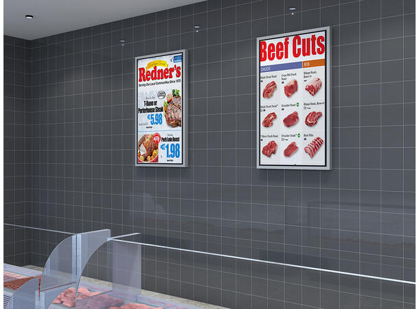 Multibrackets Pro kabinett bakplate 75" Svart 