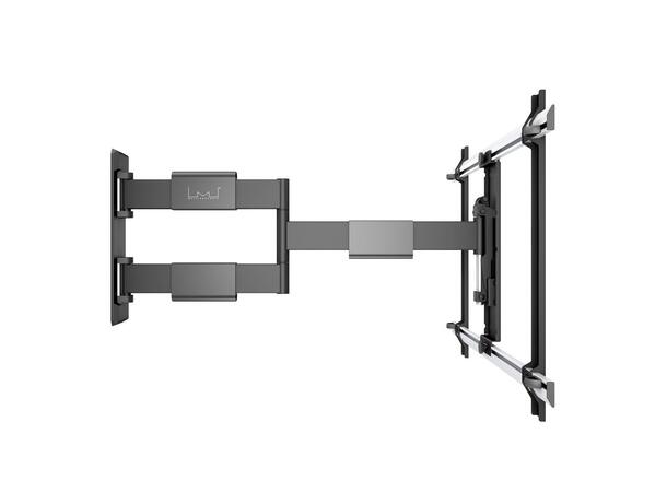 Multibrackets Veggfeste flexarm Thin L Svart, 600x400, 30Kg, 37" - 65" 