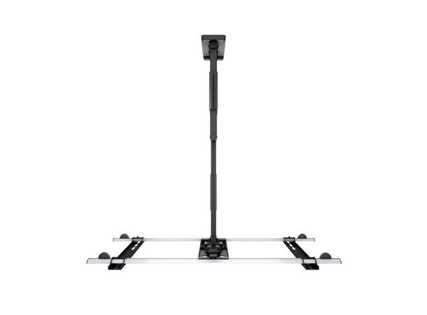 Multibrackets Veggfeste flexarm Thin L Svart, 600x400, 30Kg, 37" - 65" 
