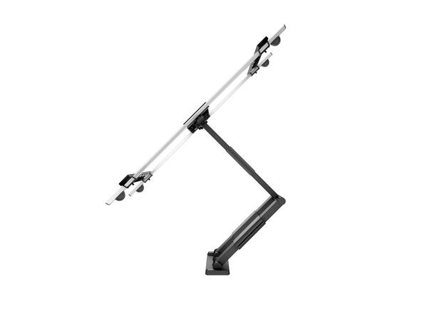 Multibrackets Veggfeste flexarm Thin L Svart, 600x400, 30Kg, 37" - 65" 