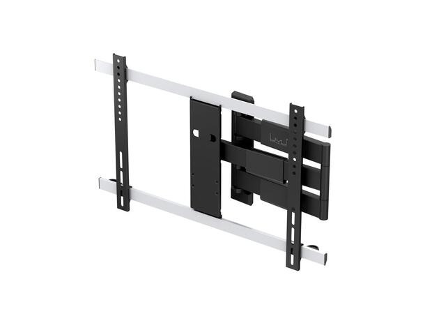 Multibrackets Veggfeste flexarm Thin L Svart, 600x400, 30Kg, 37" - 65" 