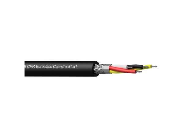 Procab DMX kabel CMX422/1 CCA Sort 4x0,35mm² EN50399 CPR Cca-s1a,d1,a1 100m
