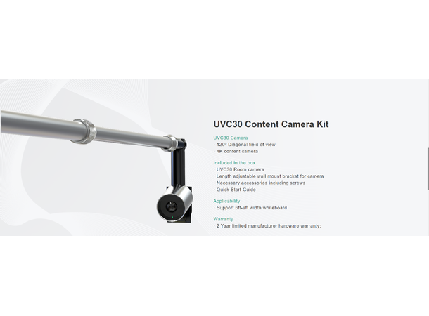 Yealink UVC30 ContentCamKit Easy plug & play setup
