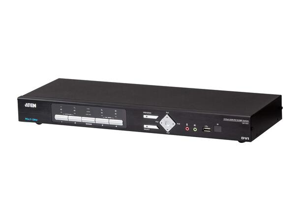 Aten KVM  4-PC 1-Br Split-Screen CM1164A Switch Box | DVI-I DL | USB | Lyd 