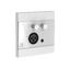 Audac Veggpanel WP205/W Hvit Ares5A Veggpanel med Mik XLR + Linje 3,5mm