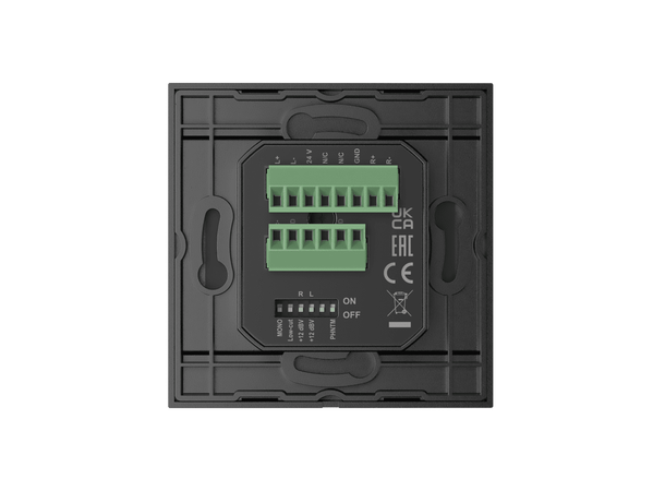 Audac Veggpanel WP210/B Sort Universal Veggpanel med Mik XLR + Linje 3,5mm 