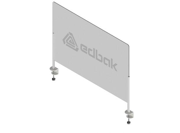 EDBAK SafetyScreen Desk mount 100x75cm Skrufeste bordplate + plexiglass