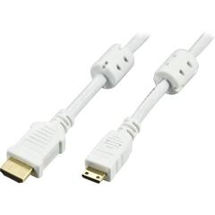 LinkIT HDMI A19 - Mini HDMI, hvit, 2 m 1.4 High Speed m. Ethernet, hvit