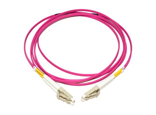 LinkIT fibersnor OM4 LC/LC 50m Duplex , MM , LSZH 