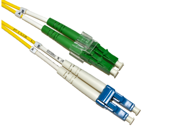 LinkIT fibersnor OS2 LC-APC/LC-UPC Duplex APC SM OS2 9/125 LSZH G657A2 Gul