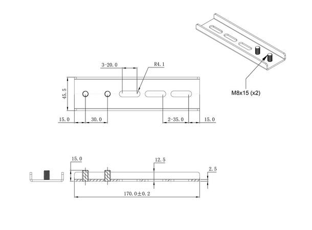 Multibrackets Basic 180 utvidelses kit Basic 180 blir 800x600 