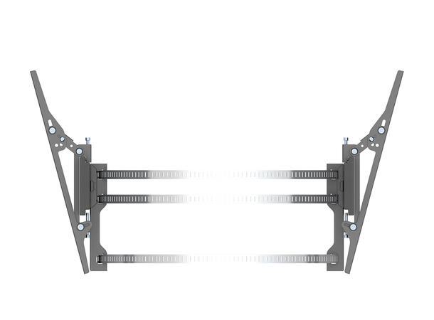Multibrackets Søylefeste dual Svart, Vesa 400x400, 35Kg, tilt. 32-65" 