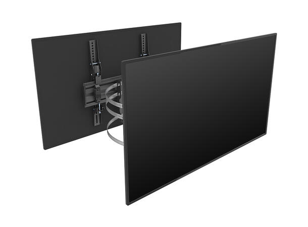 Multibrackets Søylefeste dual Svart, Vesa 400x400, 35Kg, tilt. 32-65" 
