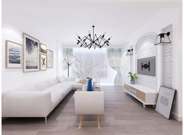 Multibrackets Veggfeste Signage Svart, 600x400, 50Kg landskap/portrett 