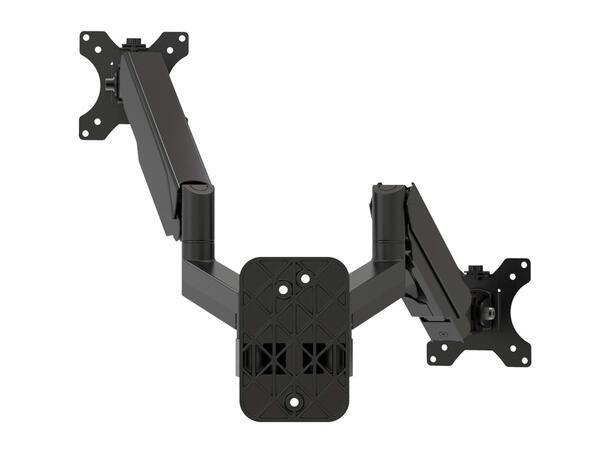 Multibrackets Veggfeste basic Dual Sort, 8Kg per skjerm, VESA 75-100,17-32" 