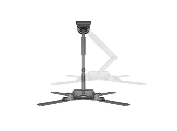 Multibrackets Veggfeste flexarm M Svart, 20Kg, 400x400, 32-55" 