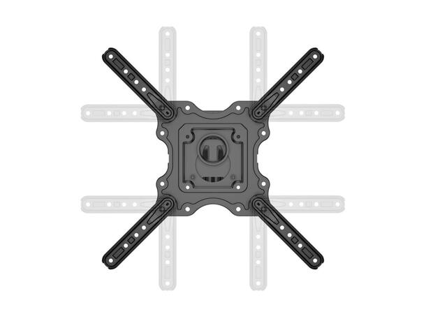 Multibrackets Veggfeste flexarm M Svart, 20Kg, 400x400, 32-55" 