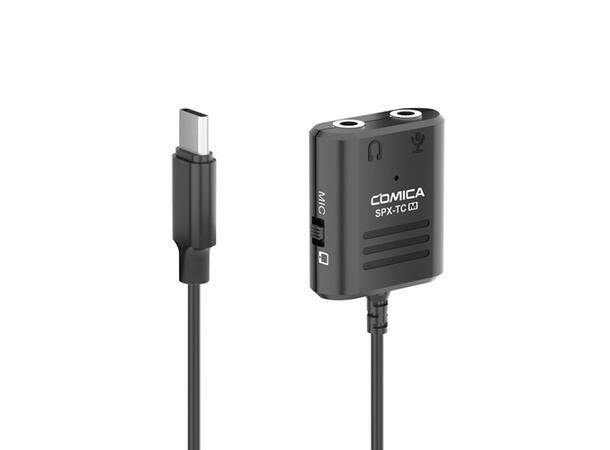 Comica Audio Adapter Cvm-Spx-Tc(M) 3.5mm (TRS/TRRS)-USB-C Cable Adapter 