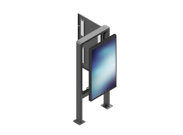Edbak POK110 Outdoor Samsung LH75OHA 75" Portrait outdoor kiosk 75" Samsung LH75O 