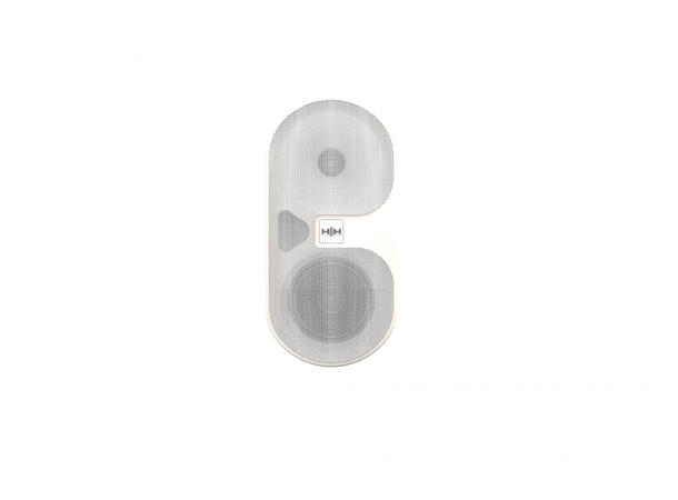 HH Høyttaler Tessen TNi-W4-WH  Hvit 4" + 1" 30W@100V 45W@8 Ohm Phoenix 