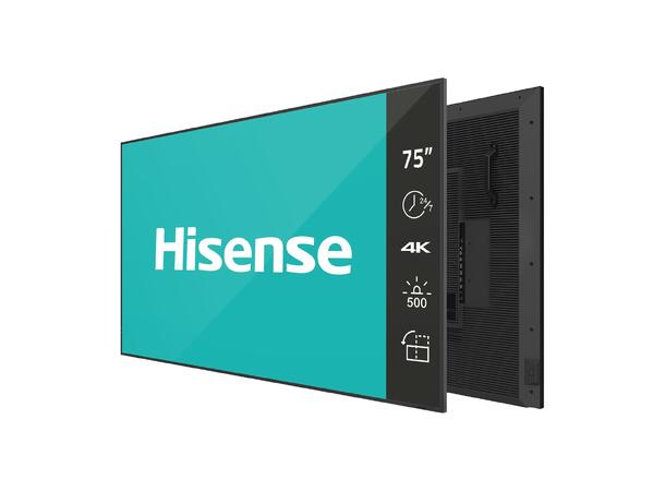 Hisense 75" 24/7 UHD 4K 500 nits D-LED Haze 25% | Wireless share | Android 11