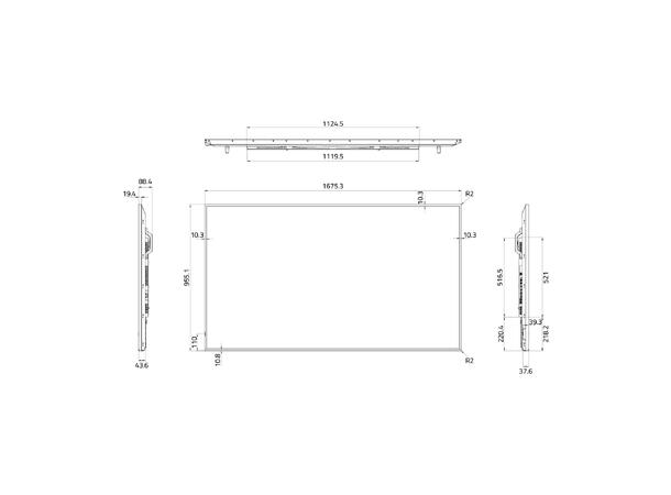 Hisense 75" 24/7 UHD 4K 500 nits Haze 25% , Wireless share , Android 11 