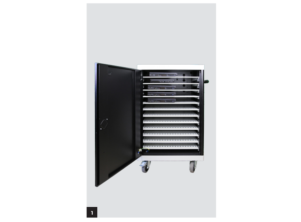 Leba NoteCart UniFit 12 Cabinet , 12 Laptops , H1065xW805xD625 