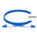 LinkIT Fiberpatch armored OS2 LC/LC 200m Braided steel | Duplex | LSZH | Blue