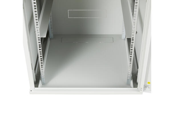 LinkIT Veggskap 19' 12U grå B600xD600xH635 , glass 