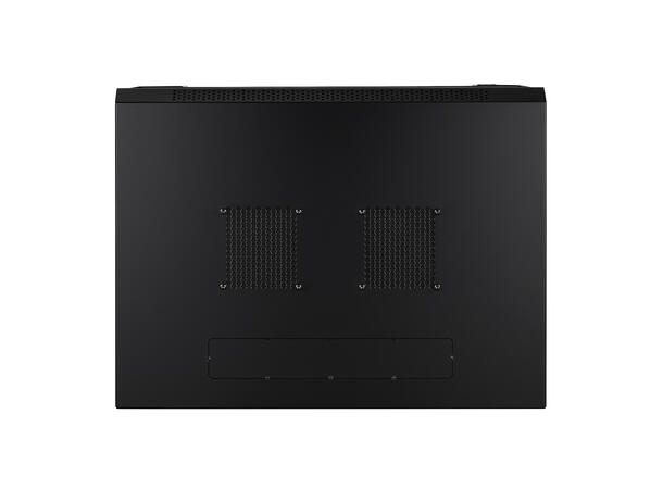 LinkIT Veggskap 9U svart B600xD450xH501 , glass 
