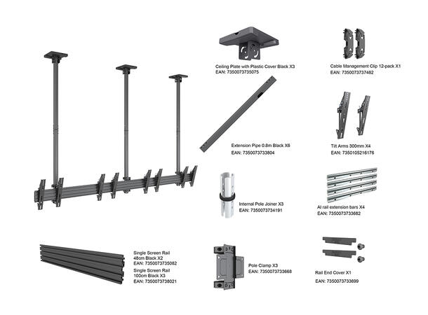 Multibrackets Ceiling Mount Pro MBC4X1U VESA 300* 
