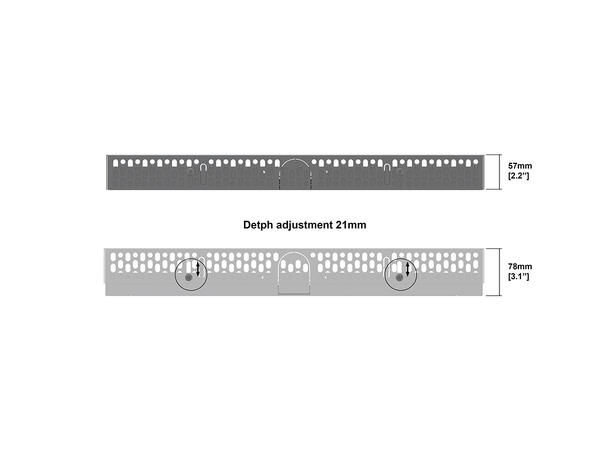 Multibrackets Pro Series - Enclosure 43" Wall Slim Small Black 