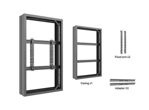 Multibrackets Pro Series - Enclosure 55" Medium B2B Black 