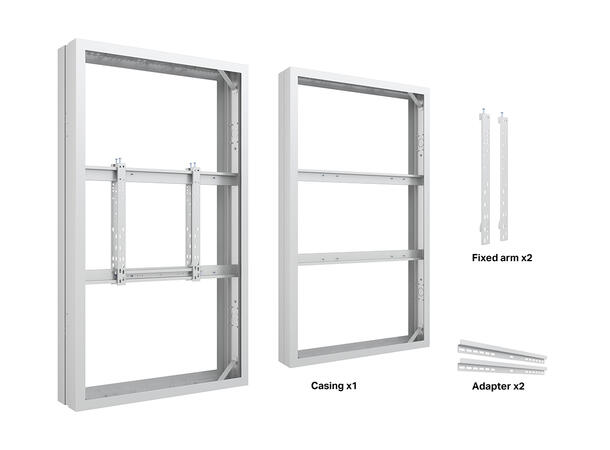 Multibrackets Pro Series - Enclosure 65" Medium B2B White 