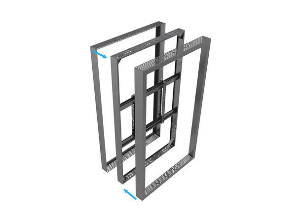 Multibrackets Pro Series - Enclosure 65" High Brightness Frame Black 