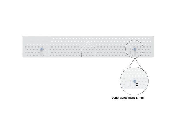 Multibrackets Pro kabinett 32" Hvit, vaier 