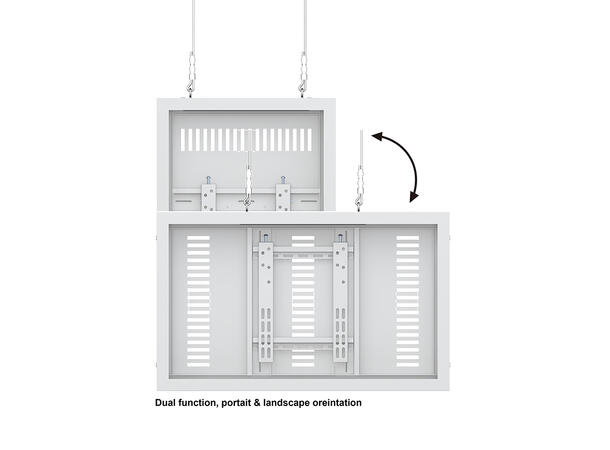Multibrackets Pro kabinett 32" Hvit, vaier 