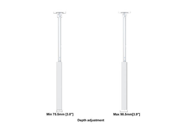 Multibrackets Pro kabinett 32" Tak Hvit, 