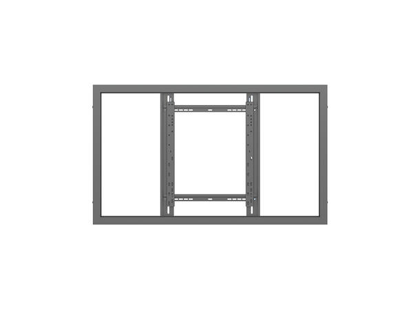 Multibrackets Pro kabinett vegg 50" Svart, 25Kg, Vesa 400x400 