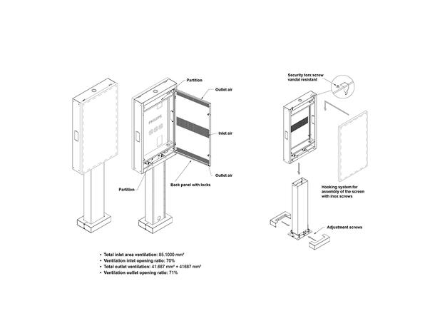 Multibrackets Totem Pro Triple 55BDL60 