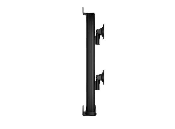 Multibrackets Veggfeste HD dual Svart , VESA 100, 2 x 24Kg, 32-50" 
