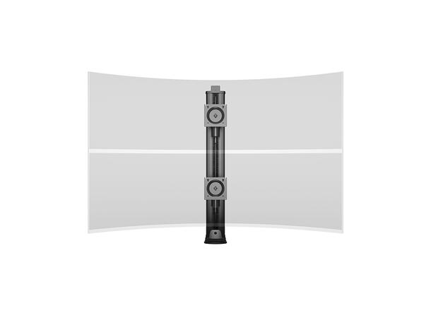 Multibrackets Veggfeste HD dual Svart , VESA 100, 2 x 24Kg, 32-50" 