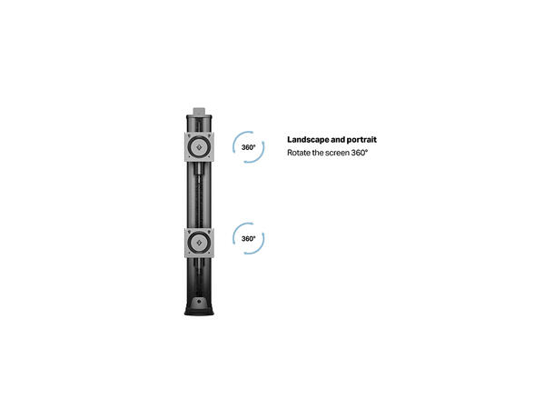 Multibrackets Veggfeste HD dual Svart , VESA 100, 2 x 24Kg, 32-50" 