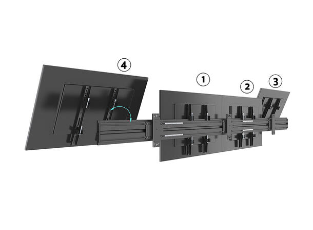 Multibrackets Wallmount Pro MBW4X1U Fixe d VESA 300* 