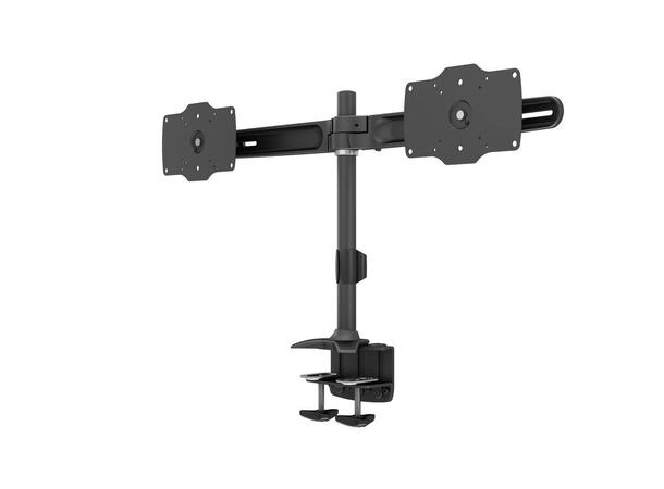 Multibrackets bordstativ, dual 24-32" 2 X 24"-32", 30kg, 200x100, Clamp 