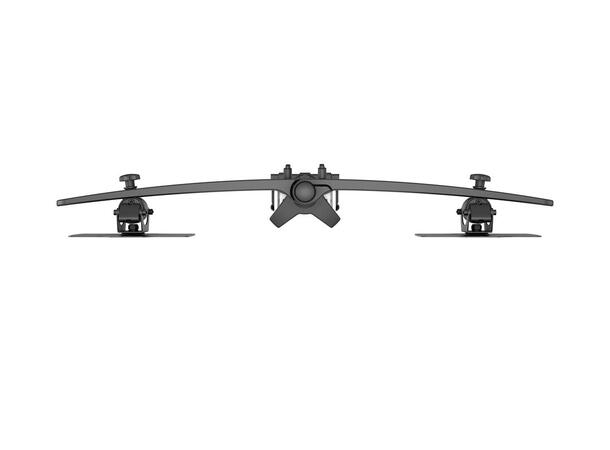 Multibrackets bordstativ, dual 24-32" 2 X 24"-32", 30kg, 200x100, Clamp 