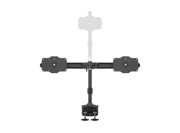 Multibrackets bordstativ, dual 24-32" 2 X 24"-32", 30kg, 200x100, Clamp 